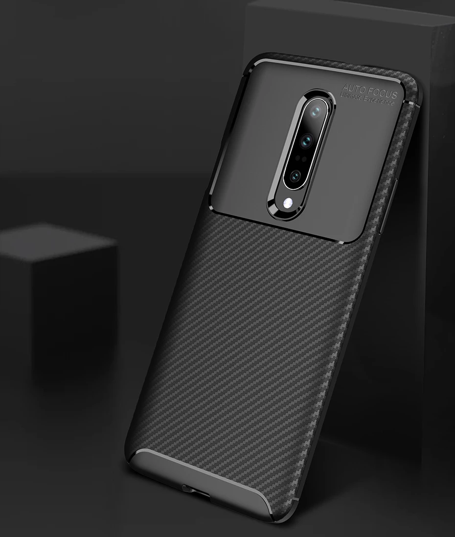 Углеродное волокно Защитный чехол для OnePlus 7/7 Pro/6/6 T Мягкий силиконовый чехол из термопластика чехол Противоударная задняя крышка для Oneplus 7 чехол для телефона