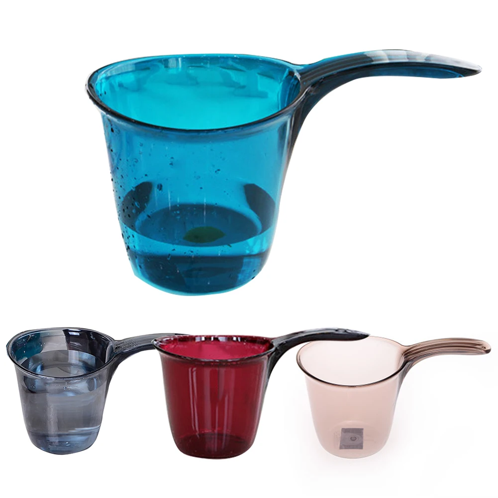 Safe Thickened Kitchen Washing Water Scoop Lightweight Shampoo Cup Solid Baby Bath Durable Cooking Clear Cleaning Long Handle | Дом и сад