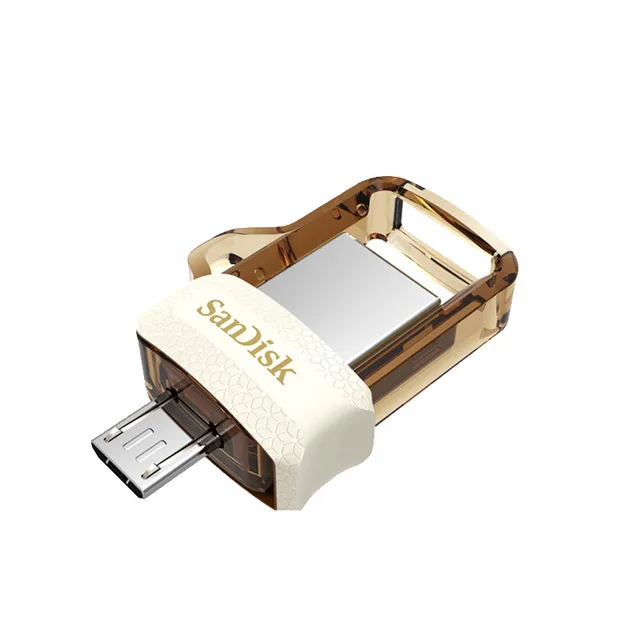 Gold SanDisk мини-флеш-накопитель 32 Гб OTG USB флеш-накопитель 16 ГБ 32 ГБ 64 ГБ 128 Гб двойной флеш-накопитель Автомобильный ключ Usb 3,0 флеш-накопитель высокоскоростной флеш-диск - Цвет: Gold