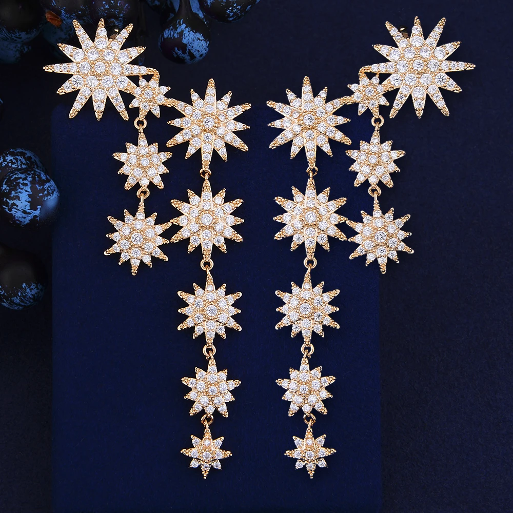 Женские серьги-подвески GODKI модные роскошные серьги-кисточки на манжетах с