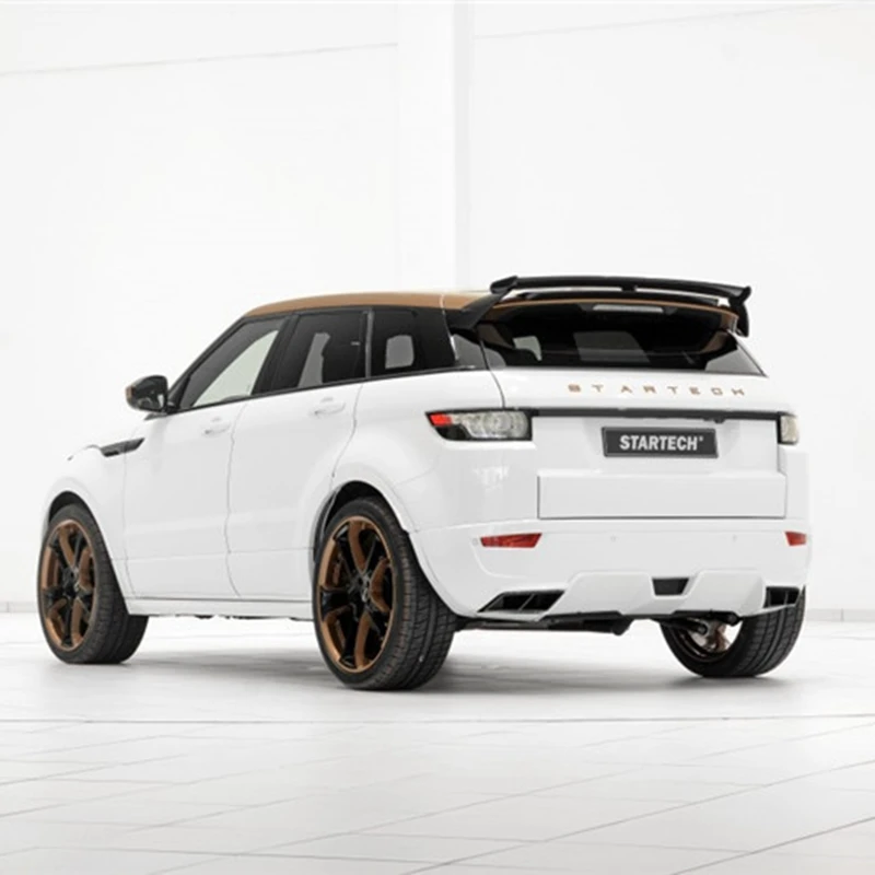 Углеродного волокна CRA заднее крыло Спойлеры ствола губы 4 шт. пригодный для Land Rover Range Rover EVOQUE 2012 2013