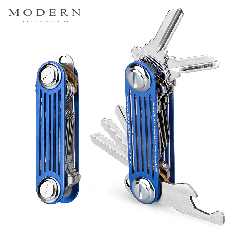 Современный брендовый Новый 2017 алюминиевый кошелек для смарт ключа органайзер