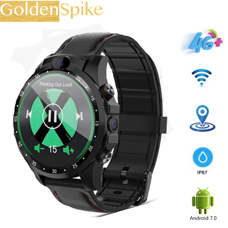Смарт-часы GOLDENSPIKE V9 4G, Android 7,1, поддержка gps, Sim, Wi-Fi, экран 1,6 дюйма, камера 5 Мп, пульсометр V9, умные часы для мужчин и женщин