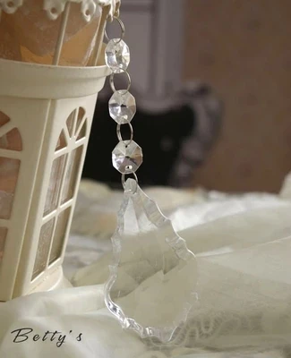 5 шт./Лот высококачественные прозрачные бусины-занавески из кленового листа 50 см |