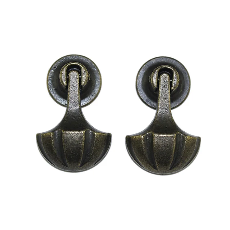 Vintage Umbrella Handle Drawer Wardrobe Door Alloy Chinese Furniture Hardware Bronze Tone 29*48mm 10Pcs | Обустройство дома