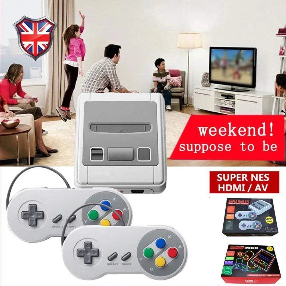 Ретро мини портативная игровая консоль HDMI 8 бит семейный телевизор SFC NES SNES