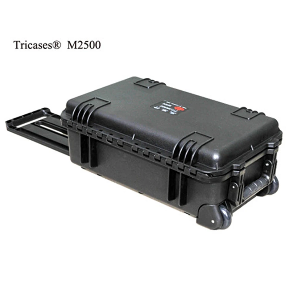 Hot sale!M2500 Shanghai Tricases factory new style waterproof PP hard equipment cases with cube foam