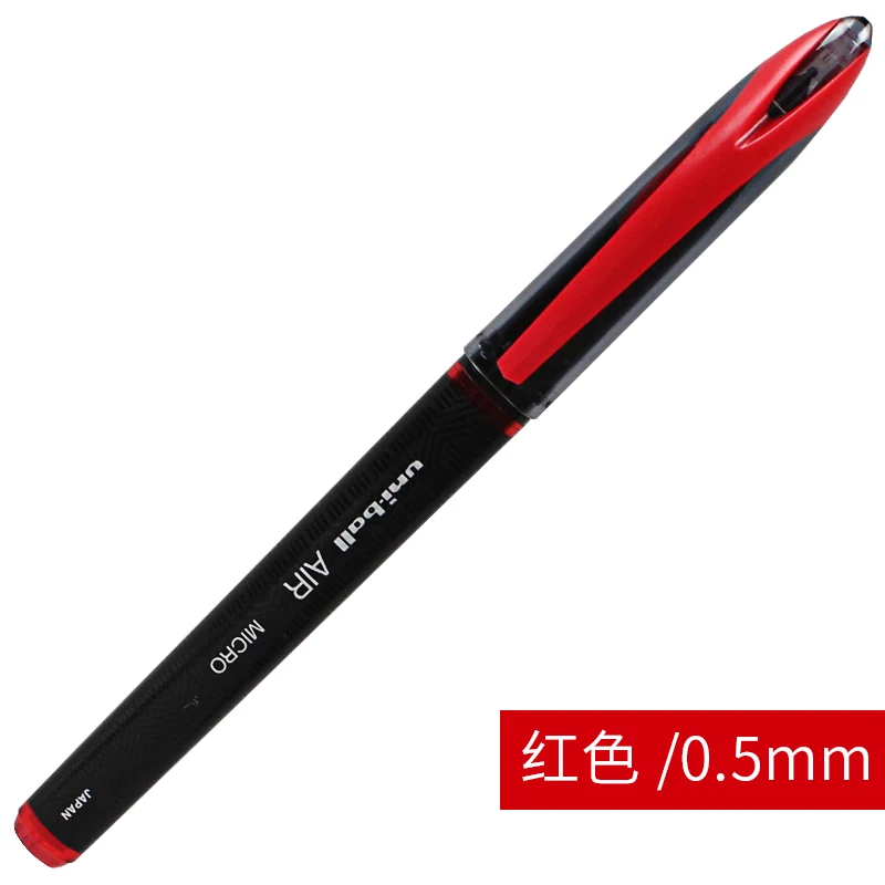 1 шт Япония Uni-ball AIR Rollerball ручка 0,5/0,7 мм эскизы/Рисование ручки для подписи мультфильм искусство маркер UBA-201 - Цвет: UBA-201 red 0.5mm