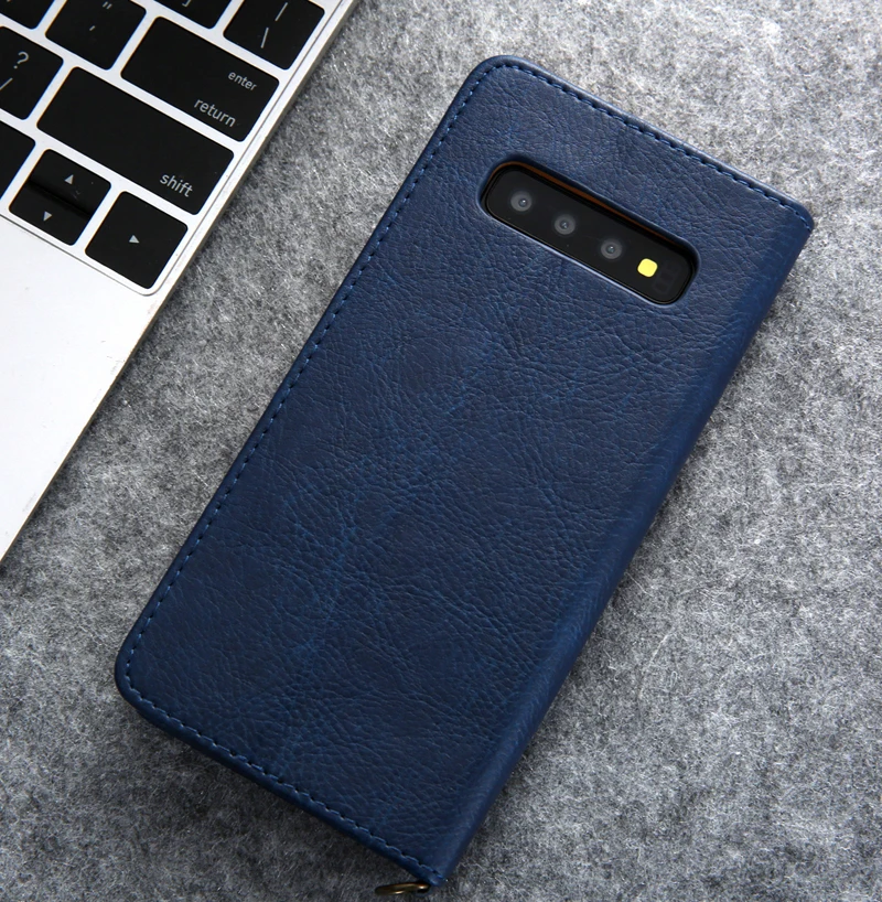 Чехол-кошелек для samsung Galaxy S10, многофункциональный флип-чехол с подставкой для карт, чехол для смартфона samsung S10 Plus, полный защитный чехол