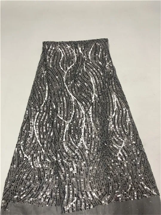 Блестки Дизайн Зеленый французский африканский сетчатый кружевной материал