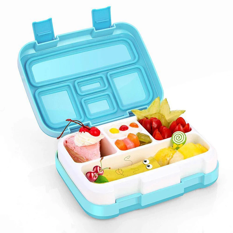 Бесплатный Ланч бокс для детей с отделением Microwavable мультфильм Bento box Герметичный