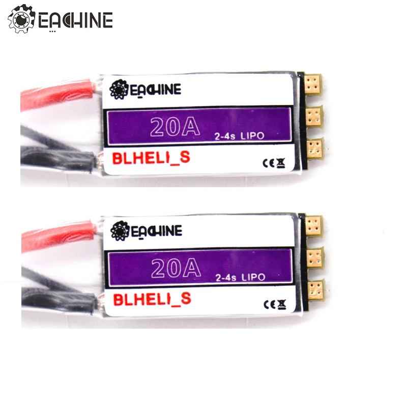 2PCS 2/4 шт 20A 2-4S Blheli_S бесщеточный ESC для Wizard X220 FPV Racing легкий портативный Дрон запасные части - Цвет: 2PCS