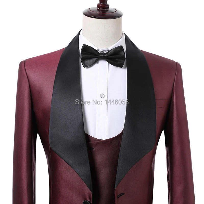 Мужской облегающий костюм на заказ Свадебный для жениха официальный выпускного