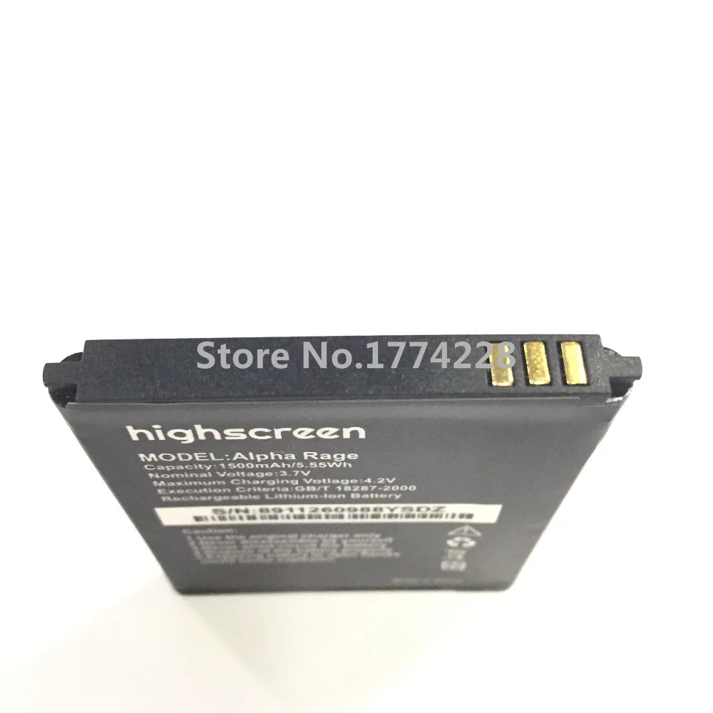 Аккумулятор MLLSE Alpha Rage 1500 мАч для Highscreen Alpha Rage мобильный  телефон