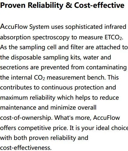 Accuflow Etco2 Сенсор побочный Сенсор модуль монитора пациента Системы ETCO2 монитор используется для Contec монитор, чтобы проверить дыхание