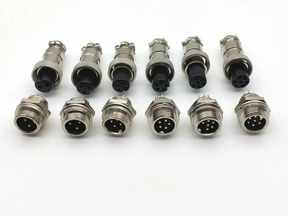 10 комплектов GX12 12 мм 2pin 3pin 4Pin 5pin 6pin 7pin аудио разъем Крепление Шасси | Обустройство