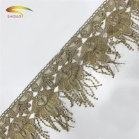 14 3cm width lace accessories lace 100 polyester embroidery tassel clothing skirt hem diy decorative fabric for woman garment