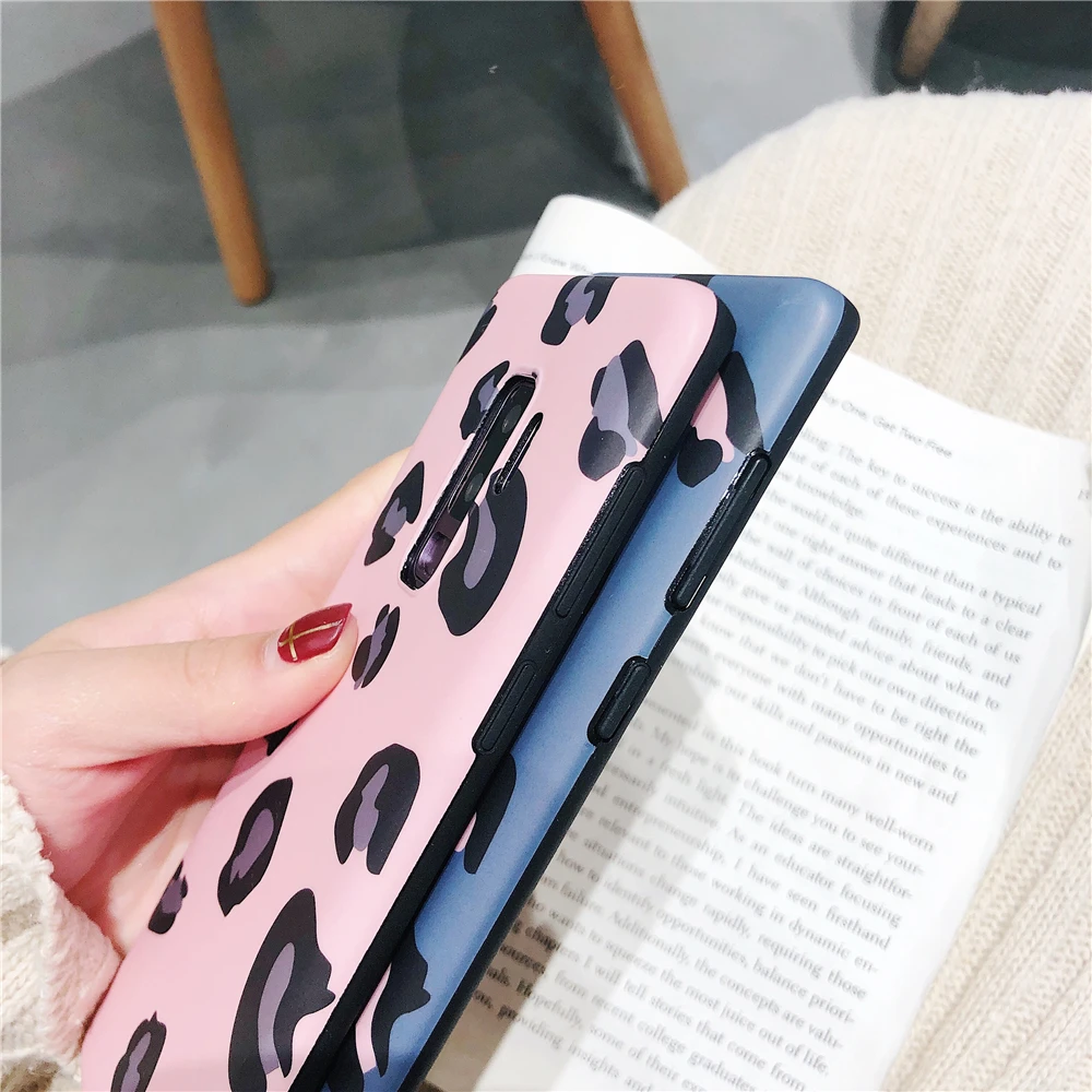 Eleteil матовый Леопардовый принт защитный чехол для телефона samsung S8 S9 S10 плюс Lite