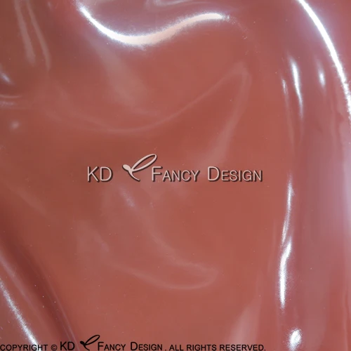 Red Sexy Latex Leggings With Feet Socks Open Rubber Pants Jeans Trousers Bottoms Plus Size CK-0067 - Цвет: brown