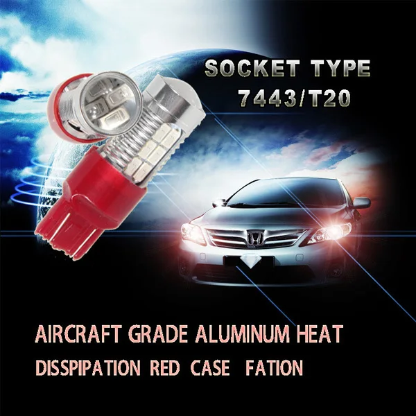 Настоящее Новый Модернизации Огни 7443 Двойная Функция 22smd 5630 T20 Стоп Автомобиль