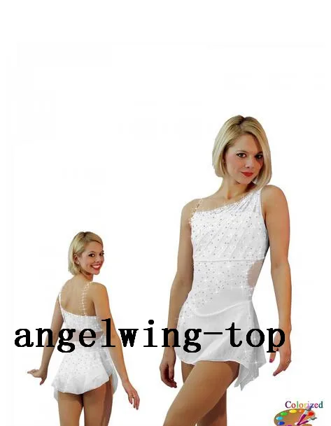 Женское платье для катания на коньках белое модель V348 2017 г. |