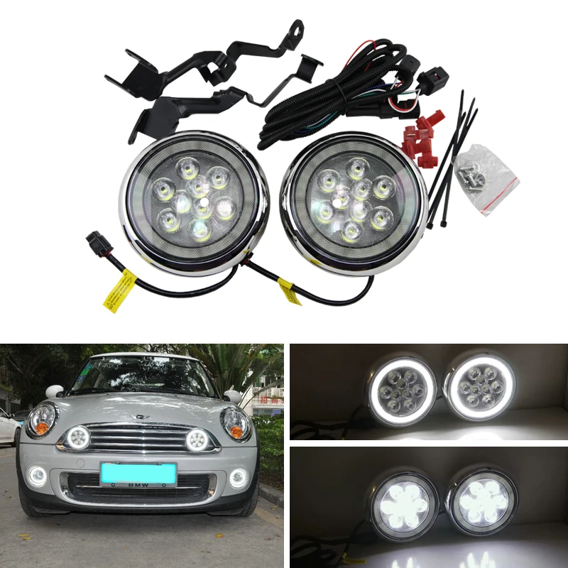 Дневные ходовые Противотуманные фары для Mini Cooper R55 R56 R57 R58 R60 E4 R87 Сигнальная