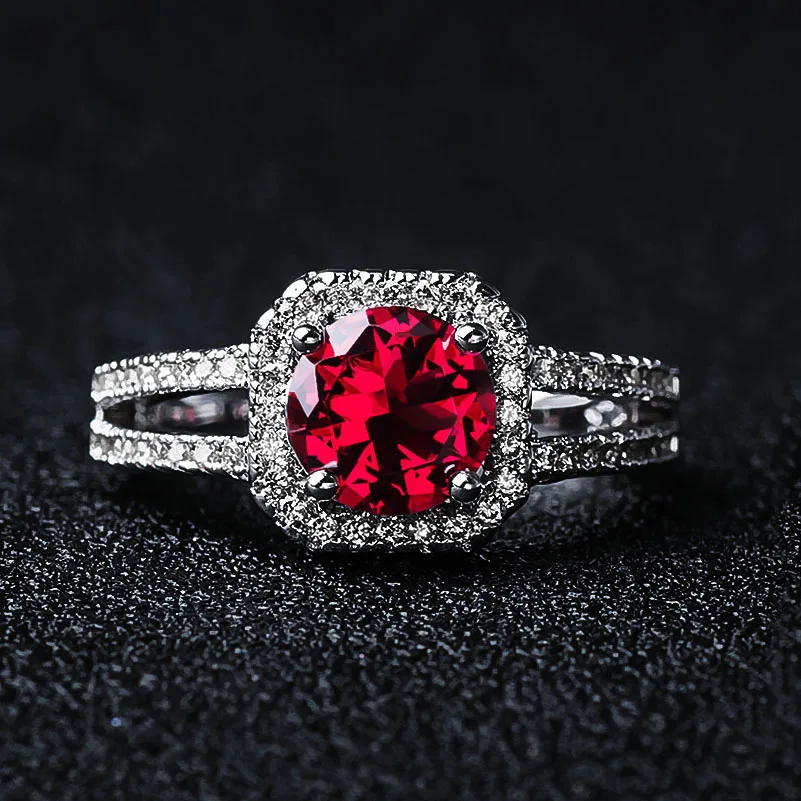 H: HYDE, классическое, 9 цветов, 1Ct, AAA, CZ, обручальное кольцо для Wom, очаровательное кольцо с кубическим цирконием, ювелирные изделия, вечерние, подарок, anillos mujer