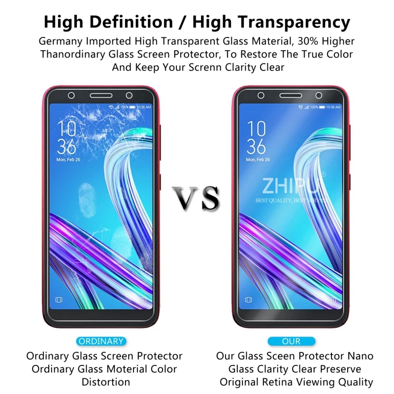 Закаленное стекло для ASUS Zenfone Live L2 ZA550KL Защитное экрана 2.5D 9 H закаленное Для