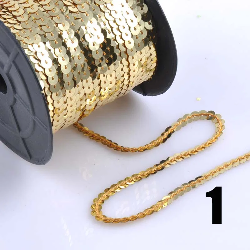 10 ярдов/партия 6 мм свободный диаметр круглые плоские стандартные для рукоделия