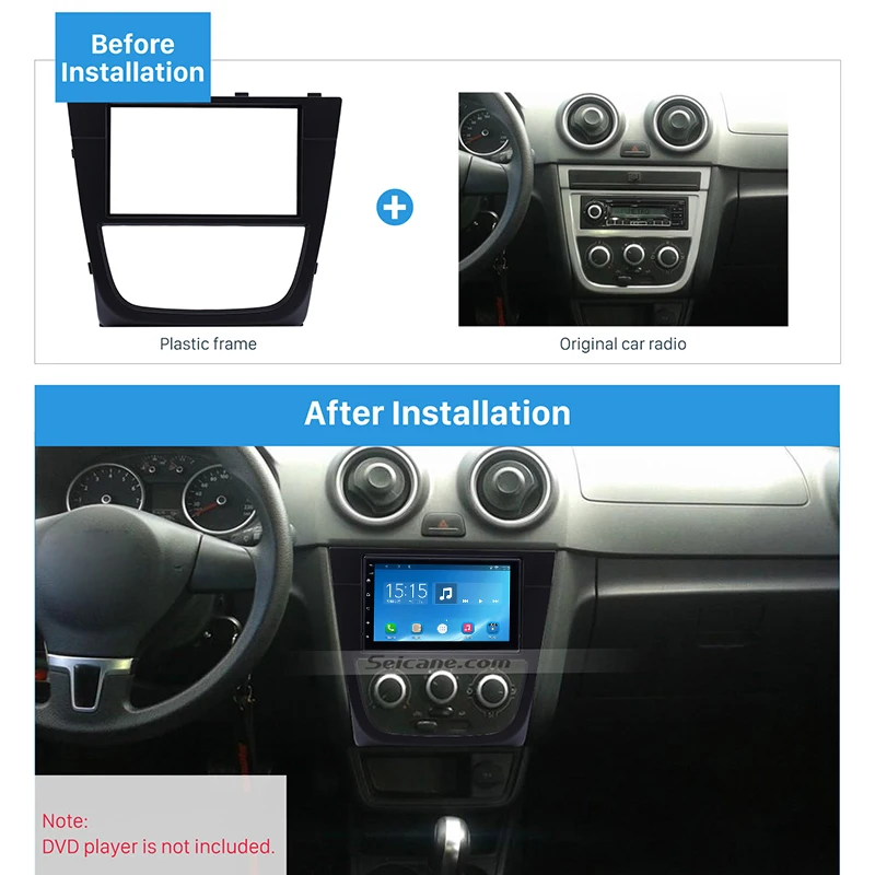 Seicane Автомобильный gps OEM 2Din тире комплект Авто Радио фасции для Volkswagen Golf G5 2008