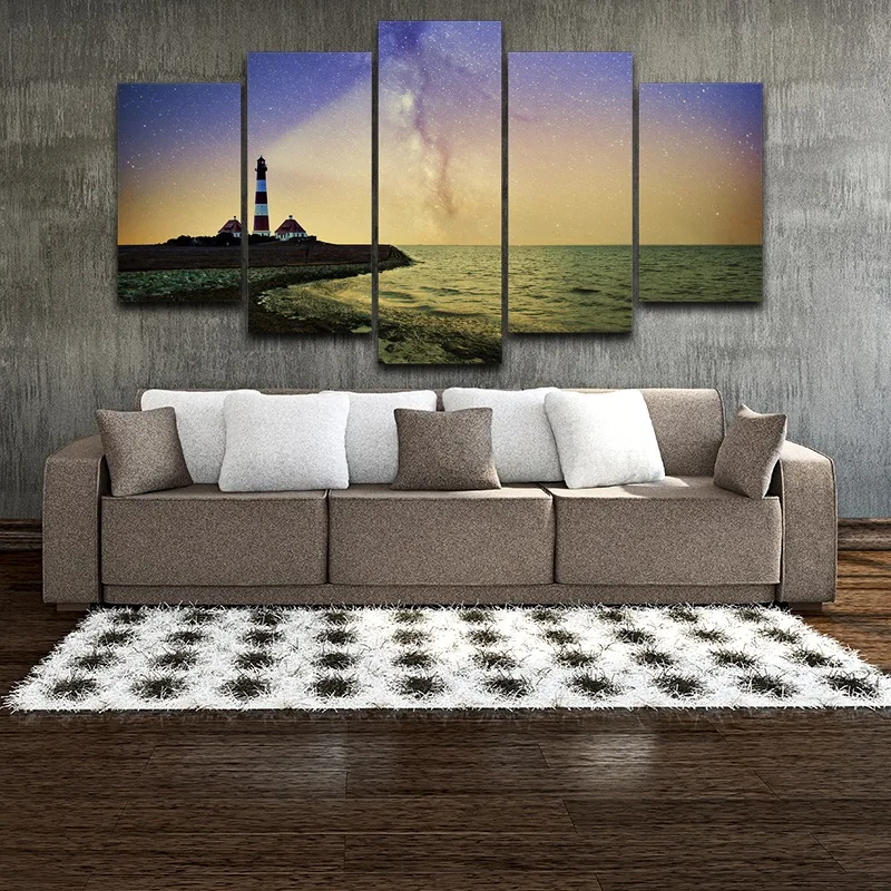 Маяк в рамке настенные картины Спрей картина маслом украшения HD с домашний декор