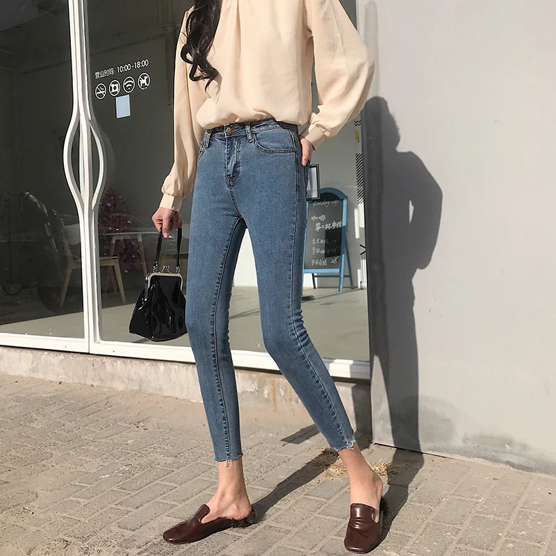 Jeans for Women Black high waist with large size k88 | Женская одежда