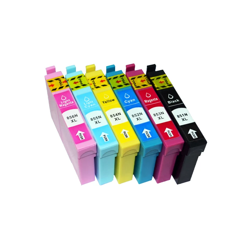 6 шт. совместимые картриджи для Epson T0851 T0852 T0853 T0854 T0855 T0856 для EPSON Stylus Photo 1390 принтер T0851-T0856 85N