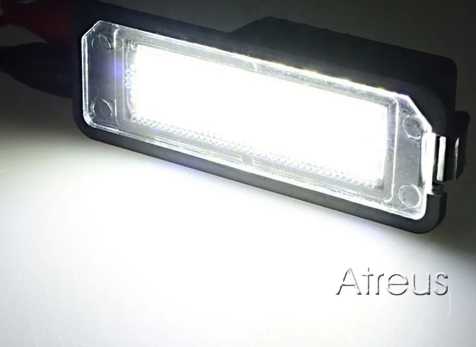 Atreus 2X Автомобильный светодиодный Подсветка регистрационного номера 12V нет ошибок для Volkswagen Passat CC Golf 4 5 6 VW Polo Phaeton, высокая мода, Жук для SEAT Leon