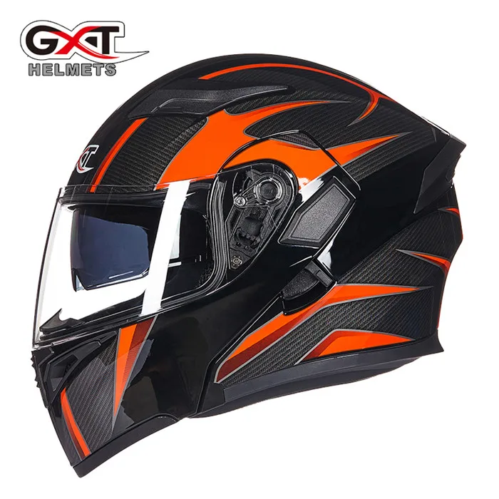 GXT 902 moto rcycle шлем Двойные козырьки Полный лицевой Мото шлем гоночный мото rbike Filp Up крутой мужской мотоциклетный шлем - Цвет: 5
