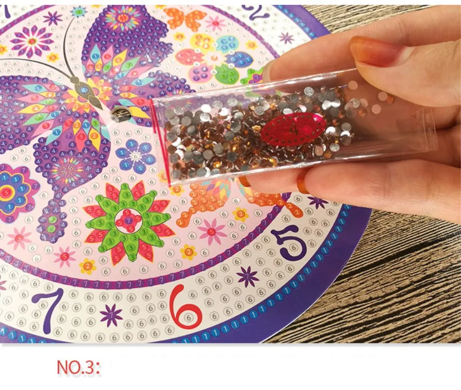 DIY настенные часы 5D алмазная Живопись Вышивка крестом Алмазная вышивка мозаика