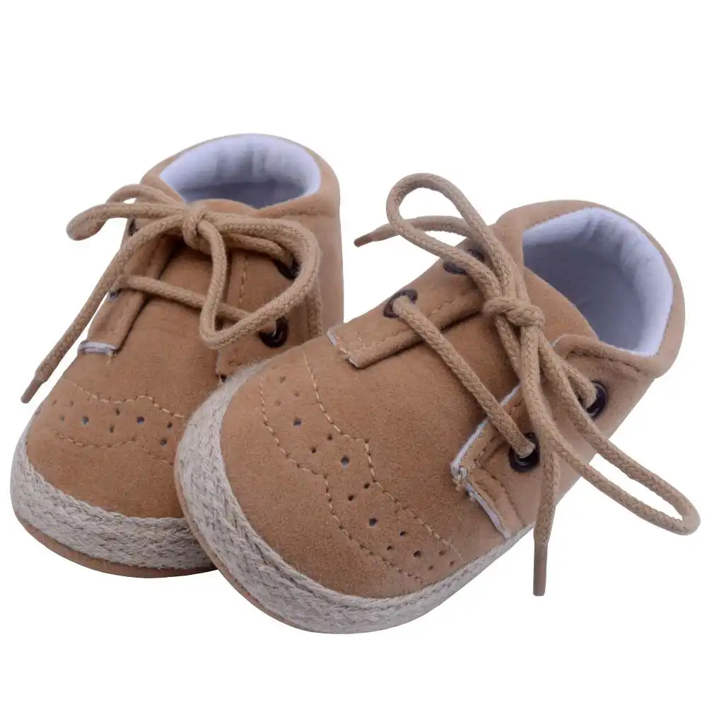 Khaki Первые ходунки; детская обувь; мокасины из нубука; мягкая обувь для маленьких девочек; детские кроссовки для новорожденных мальчиков - Цвет: Khaki