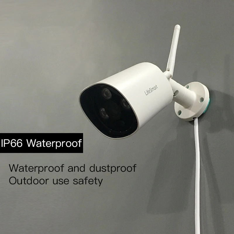Lifesmart Outdoor Wireless IP Camera 1080P Night Vision IP66 Waterproof Motion Detection Cameras Smart Remote Controll | Безопасность и