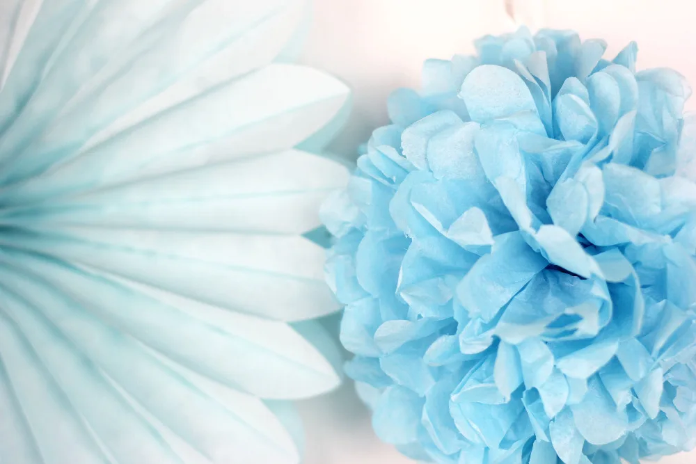 Синий бумажный Набор Украшений Бумажные поделки (бумажный фонарь бумажные