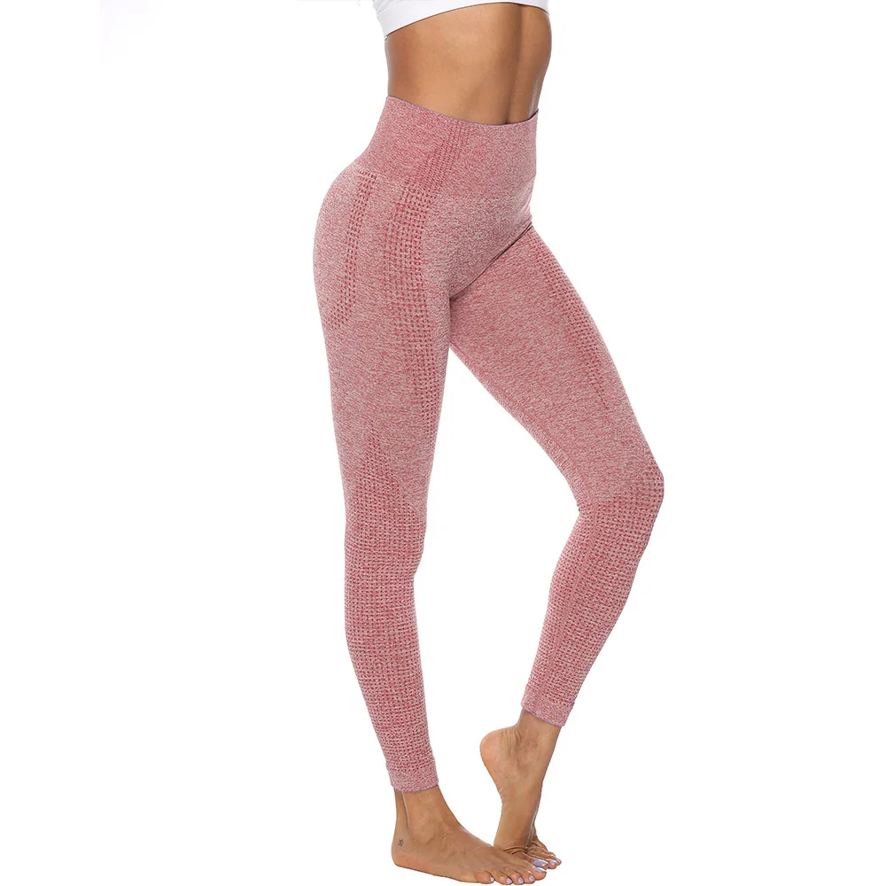 Pink FITTOO бесшовные леггинсы женские леггинсы для фитнеса женская спортивная одежда типа джеггинсов женские, с завышенной талией леггинсы для упражнений женские - Цвет: Pink