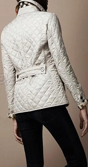 2016 New Hot Women Slim Autumn Winter Jacket Long Sleeve single Breasted Wadded Quilted Parkas Cotton Coat 60 | Женская одежда
