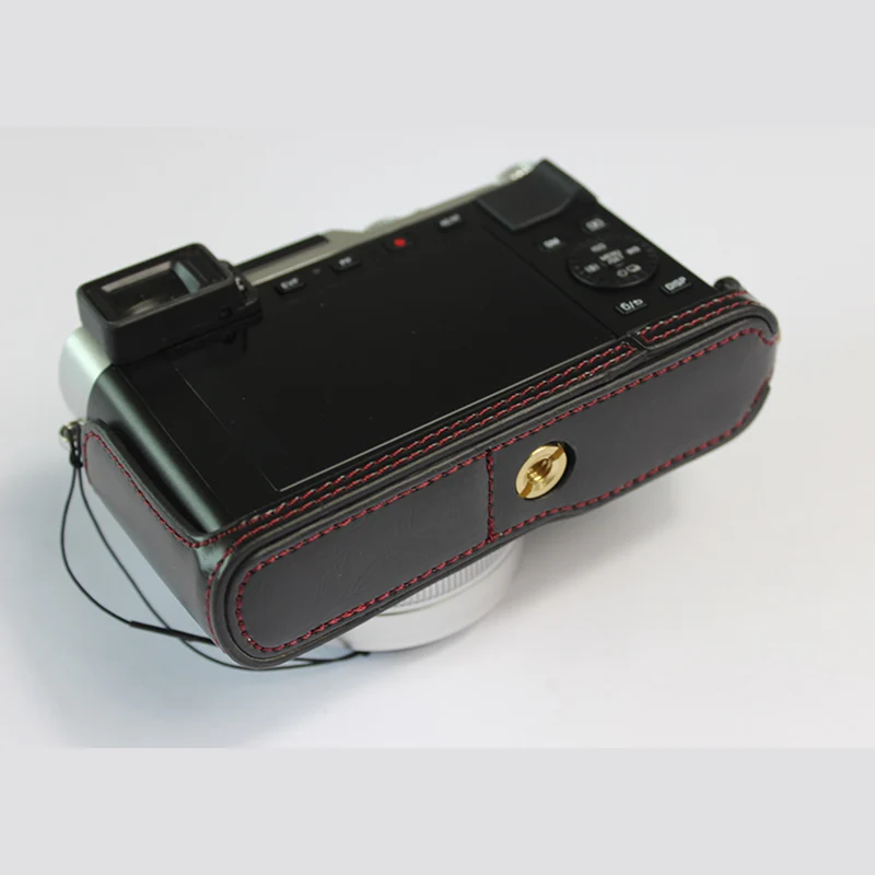 PU Leather case Half Body Set Camera Bag cover For Leica D-LUX 7 D-LUX7 LUX-7 D7 D-LUX TYP109 With Battery Opening