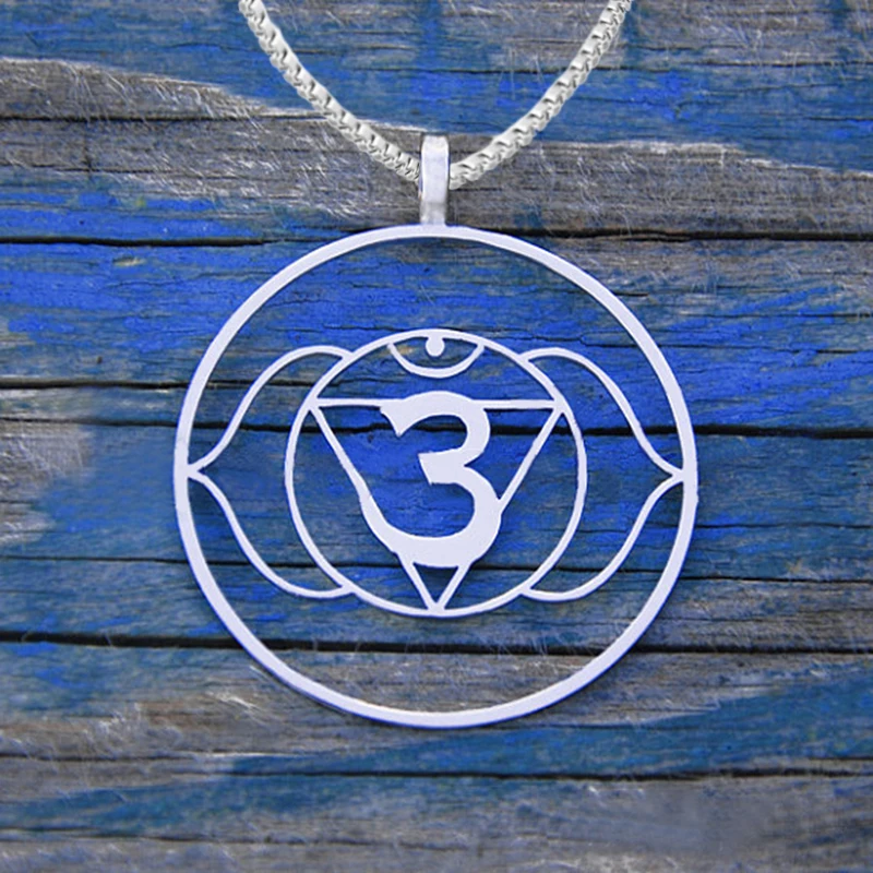 

Drop shipping 6th Chakra pendantSilver plated necklaces & pendants lot for women Fashion Jewelery The New Year's gift