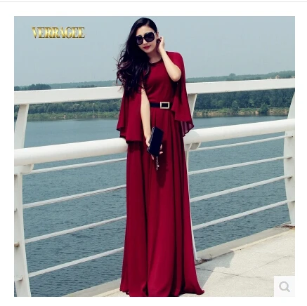 Осень зима новый модный бренд Vestido шифон элегантное Британский большой размер