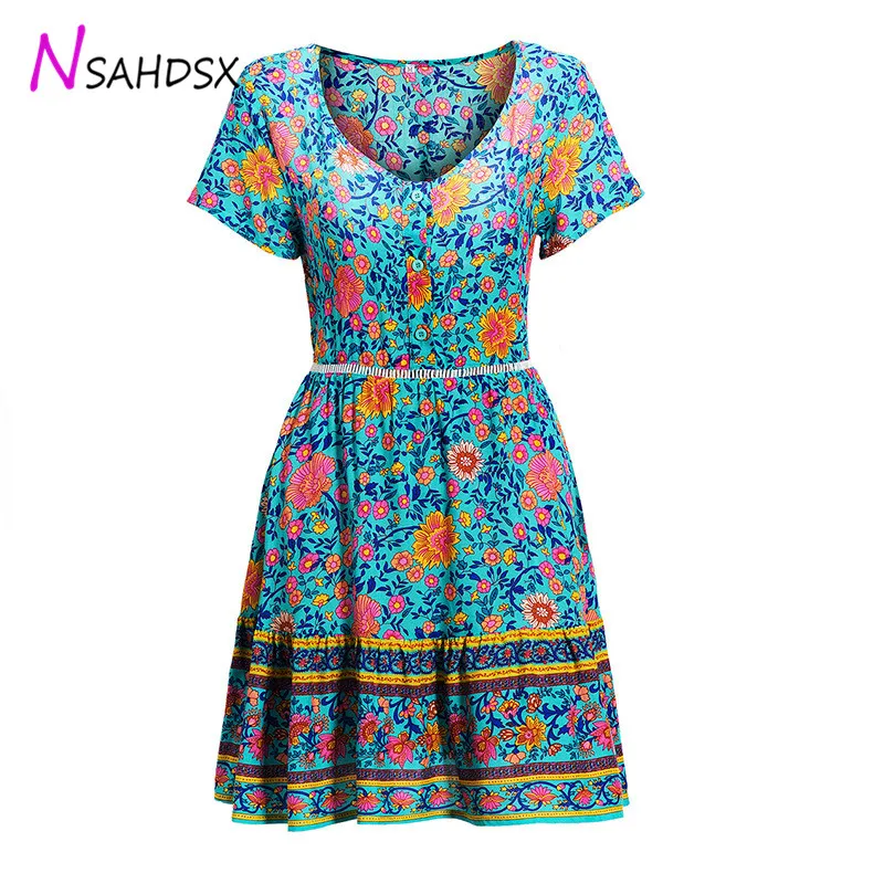Летнее Новое поступление платья плюс размер платье Vestidos сексуальное с v-образным