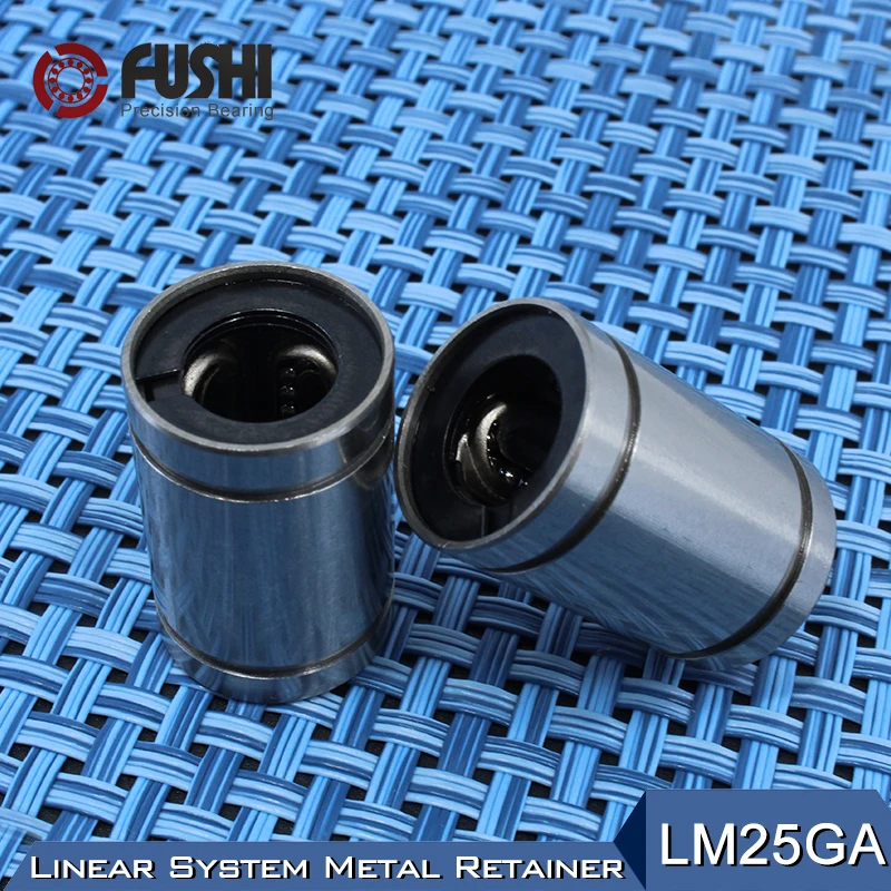 Линейные шарикоподшипники LM25GA 25x40x59 мм (1 шт.) Металлический Стальной Фиксатор с