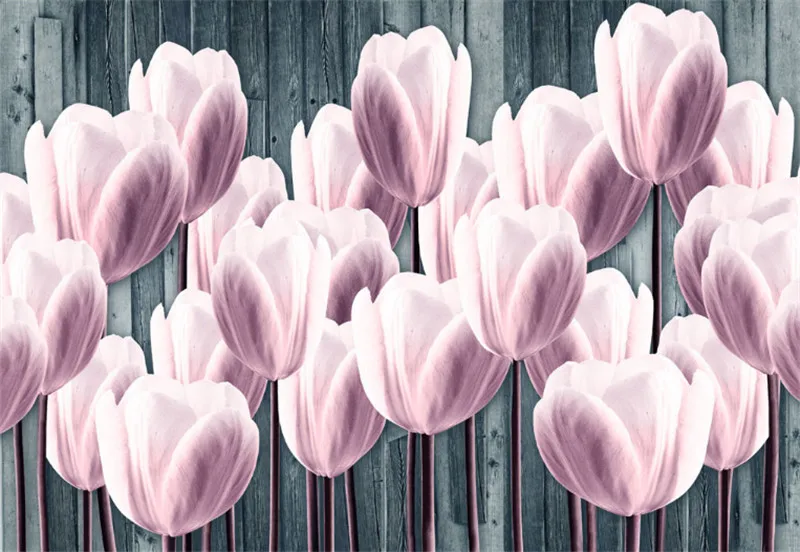 Flower Wall Mural Custom 3 d Modern Wallpaper Desktop Hd Murals Family Decor 3d for Bedroom Home Ideas | Обустройство дома