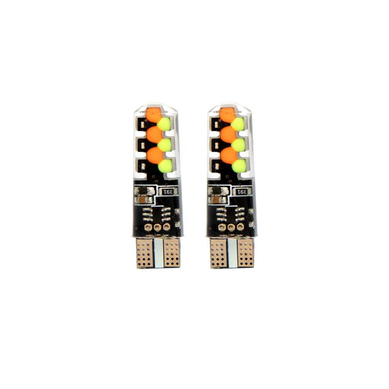 2 Bulbs Vexverm T10 RGB W5W светодиодный Габаритные фонари для автомобиля 194 168 лампа дистанционная ширина Внутреннее освещение для чтения тормоза Купол Лицензия огни - Испускаемый цвет: 2 Bulbs