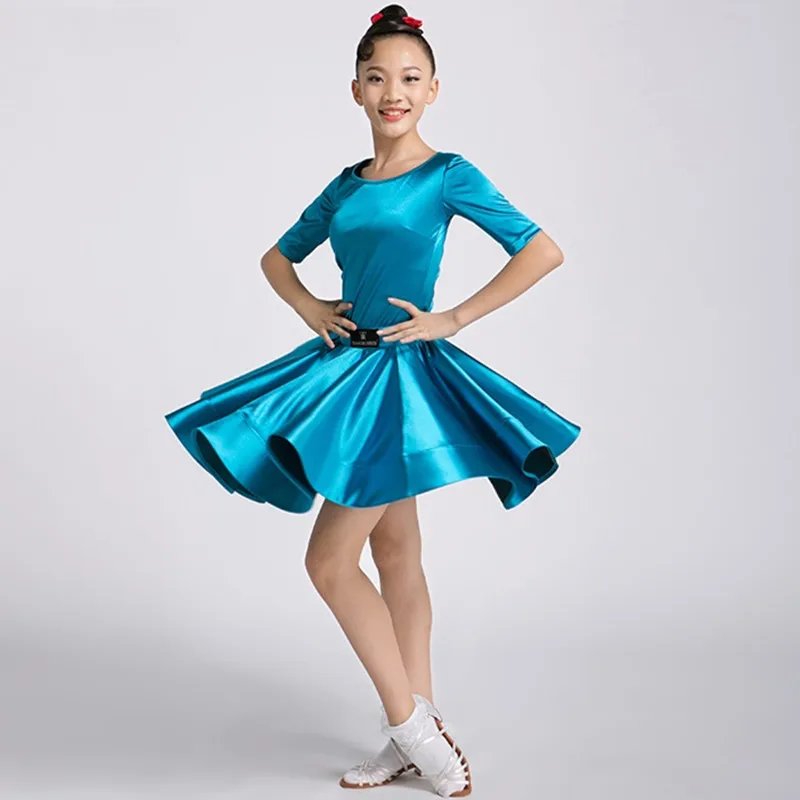 Детские костюмы для латиноамериканских танцев красные соревнований по