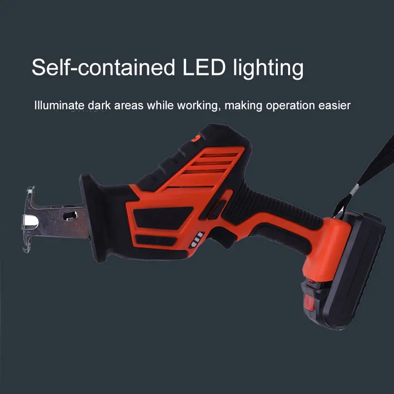 

Cordless one-handed rechargeable small sabre chainsaw reciprocating saw woodworking machinery JA55